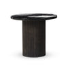 Ruben End Table - Smoked Black Cast Glass