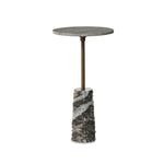 Raven End Table - Ebony Marble