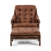 Halston Chair With Ottoman - Heirloom Sienna