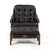 Halston Chair With Ottoman - Heirloom Black