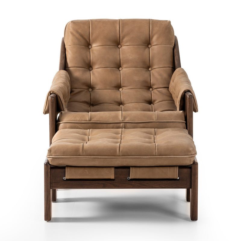 Halston Chair With Ottoman - Palermo Drift