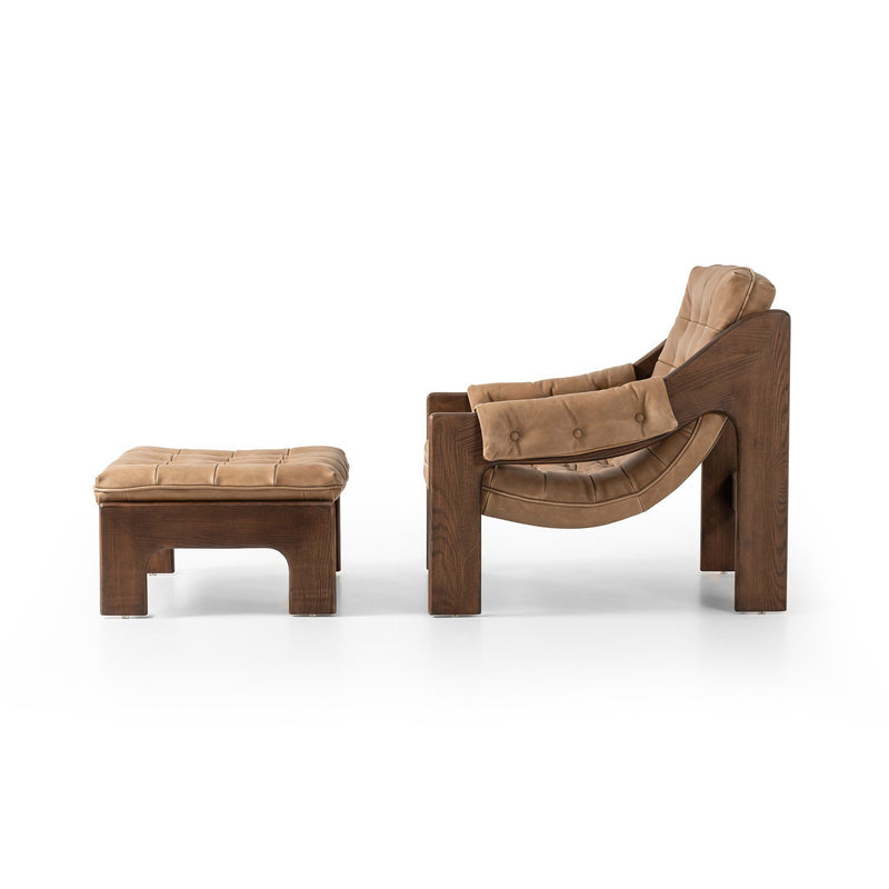 Halston Chair With Ottoman - Palermo Drift