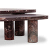 Zion Nesting Coffee Tables - Merlot Marble