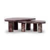 Zion Nesting Coffee Tables - Merlot Marble