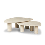 Zion Nesting Coffee Tables - Cream Marble