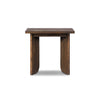 Joette Outdoor End Table - Stained Saddle Brown FSC