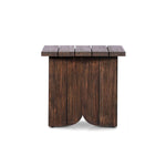 Joette Outdoor End Table - Stained Saddle Brown FSC