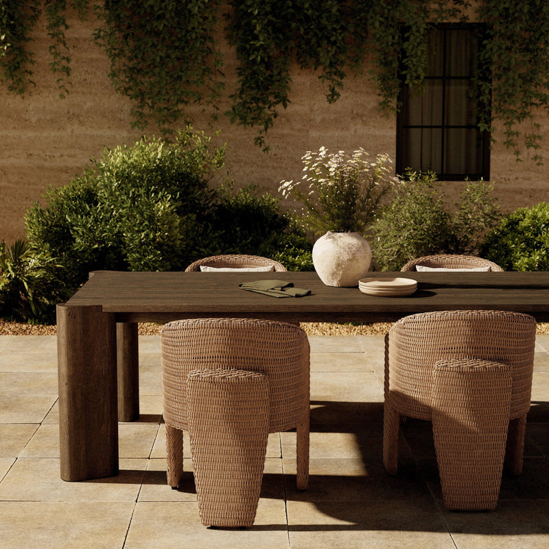 Soho Outdoor Dining Table - Stained Heritage Brown-FSC