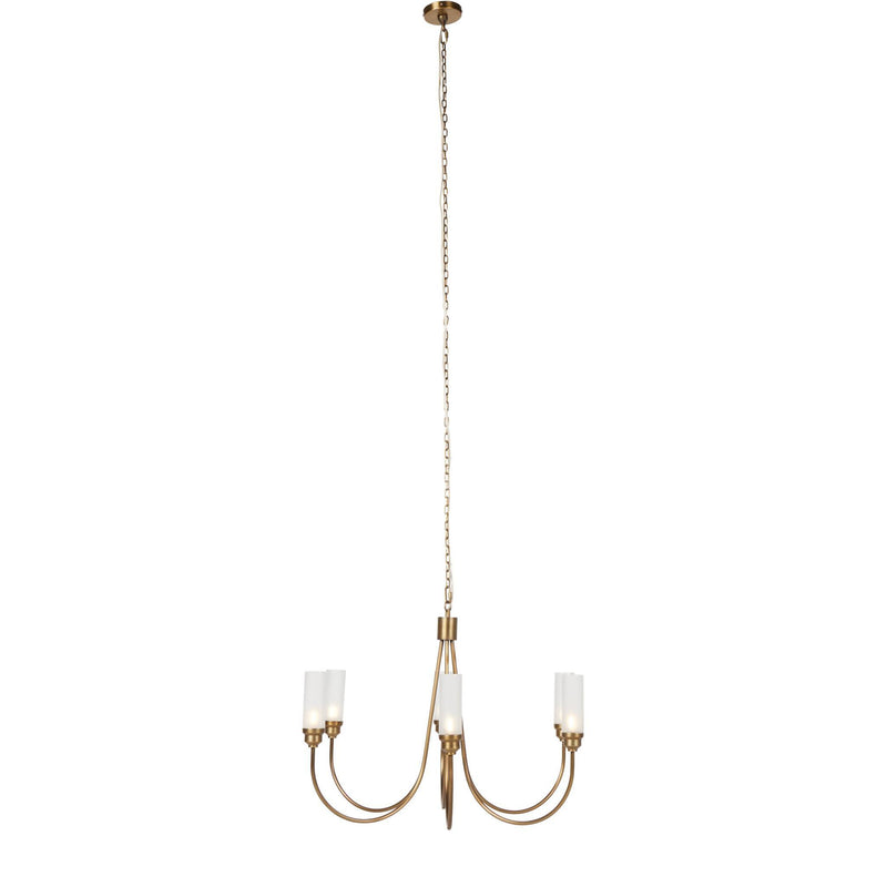 Darby Chandelier - Antique Brass Iron