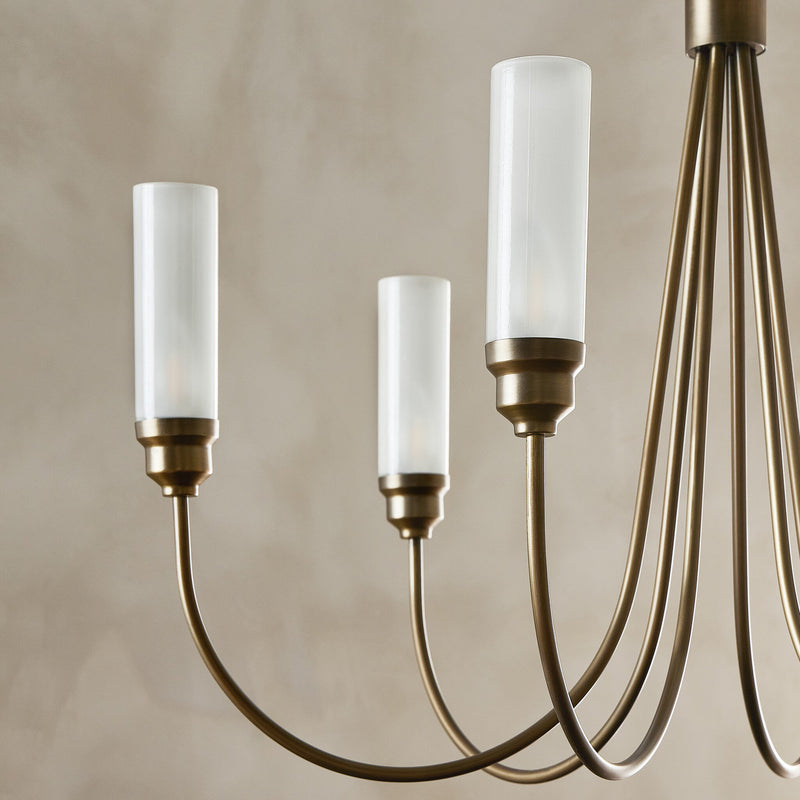 Darby Chandelier - Antique Brass Iron