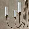 Darby Chandelier - Antique Brass Iron