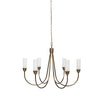 Darby Chandelier - Antique Brass Iron