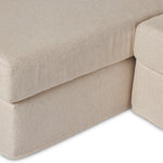 Hampton 2-Piece Slipcover Sectional - Evere Creme