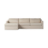 Hampton 2-Piece Slipcover Sectional - Evere Creme