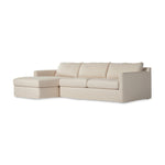 Hampton 2-Piece Slipcover Sectional - Evere Creme