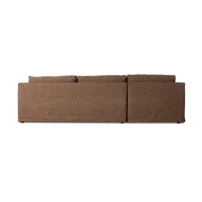 Hampton 2-Piece Slipcover Sectional - Antwerp Cafe