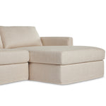 Hampton 2-Piece Slipcover Sectional - Evere Creme