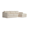 Hampton 2-Piece Slipcover Sectional - Evere Creme