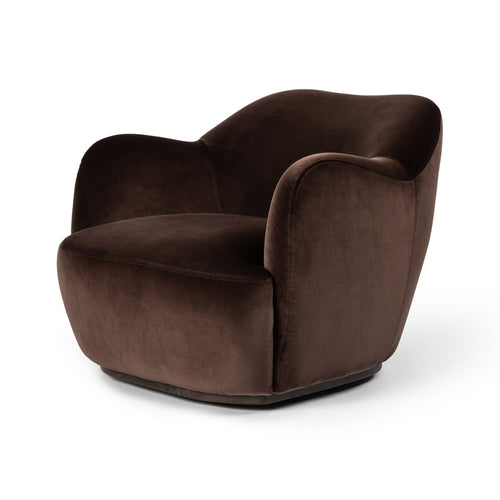 Julius Swivel Chair - Surrey Cocoa