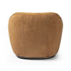 Julius Swivel Chair - Nubuck Cognac