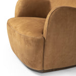 Julius Swivel Chair - Nubuck Cognac