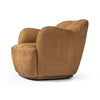 Julius Swivel Chair - Nubuck Cognac