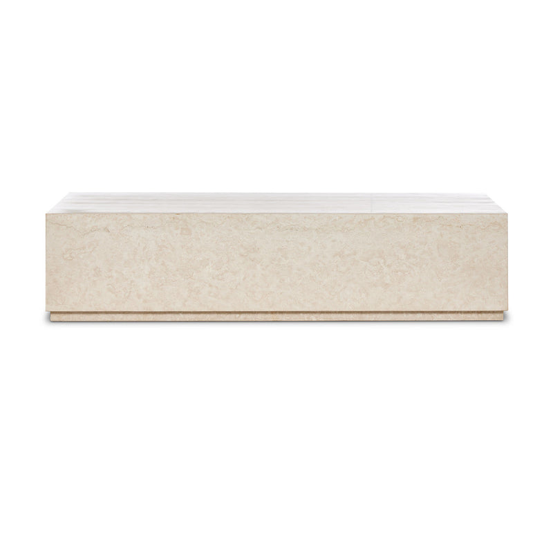 Oakland Outdoor Rectangular Coffee Table - Outdoor Cream Marble