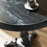 Iron Tea Table - Black Marble