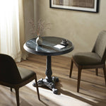 Iron Tea Table - Black Marble