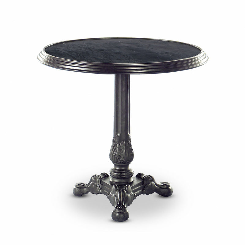 Iron Tea Table - Black Marble