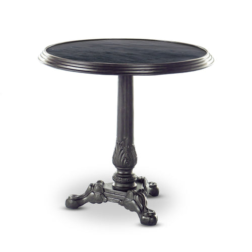 Iron Tea Table - Black Marble