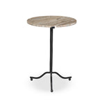 Sophie End Table - Creamy Taupe Marble