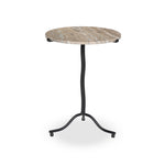 Sophie End Table - Creamy Taupe Marble