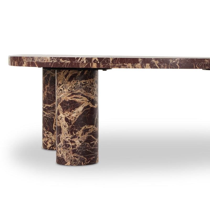 Zion Nesting Coffee Table - Merlot Marble