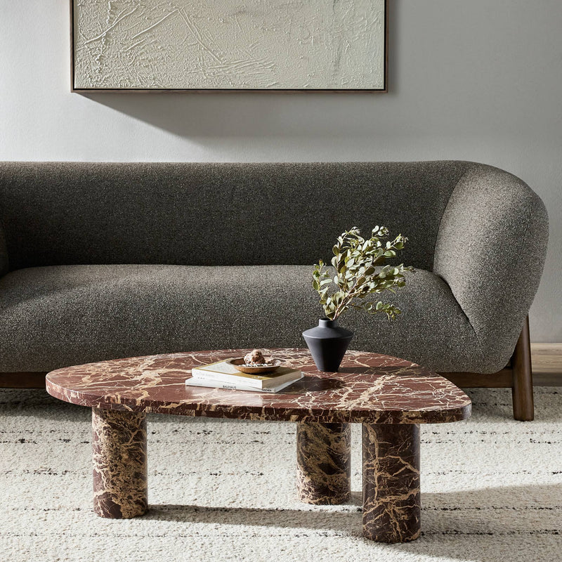 Zion Nesting Coffee Table - Merlot Marble