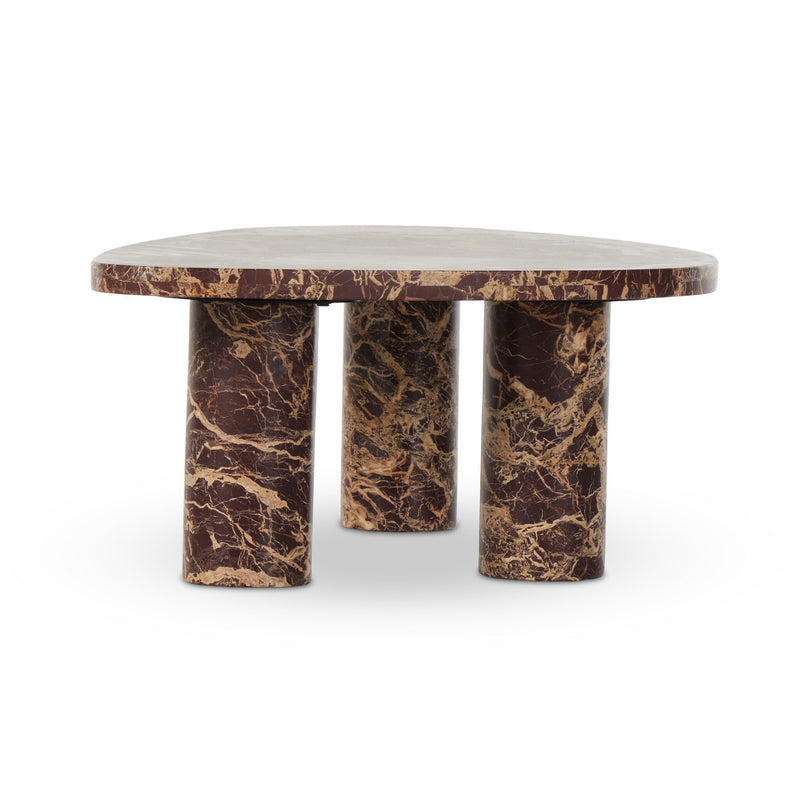 Zion Nesting Coffee Table - Merlot Marble