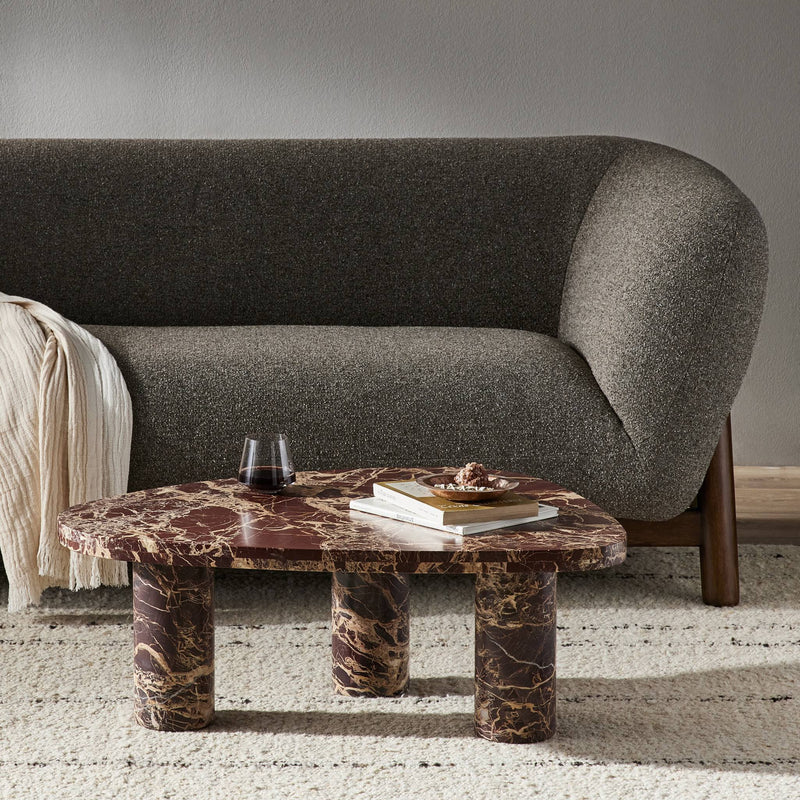 Zion Nesting Coffee Table - Merlot Marble