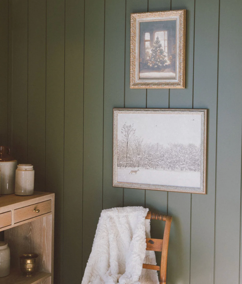 Glowing Christmas Tree Framed Art