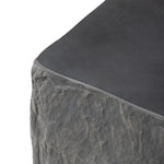 Lucius End Table - Smooth Black Concrete