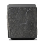 Lucius End Table - Smooth Black Concrete