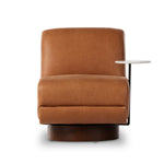 Bronwyn Swivel Chair + Side Table - Palermo Cognac