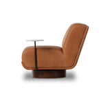 Bronwyn Swivel Chair + Side Table - Palermo Cognac