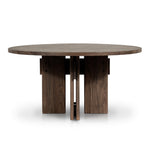 Railay Round Outdoor Dining Table-60" - Stained Toasted Brown-FSC