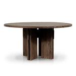 Railay Round Outdoor Dining Table-60" - Stained Toasted Brown-FSC