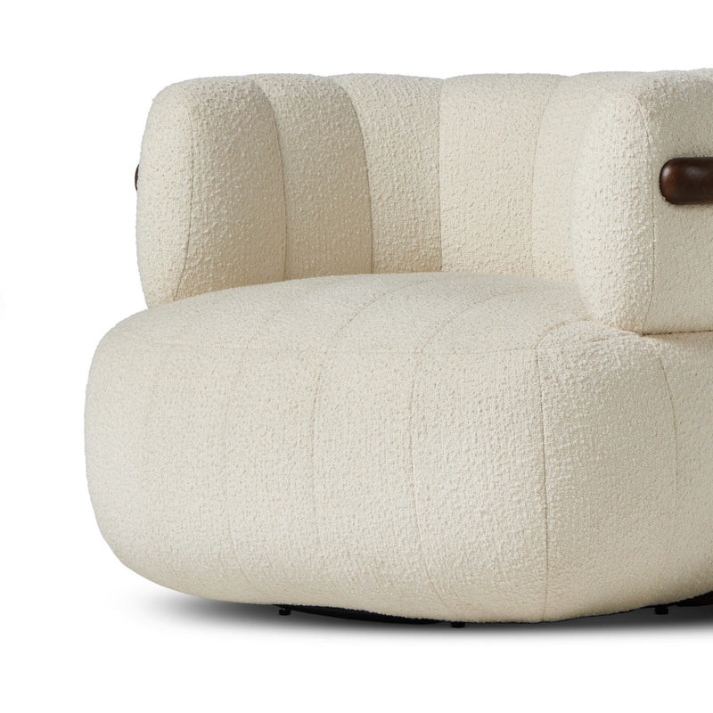 Doss Swivel Chair - Altro Snow