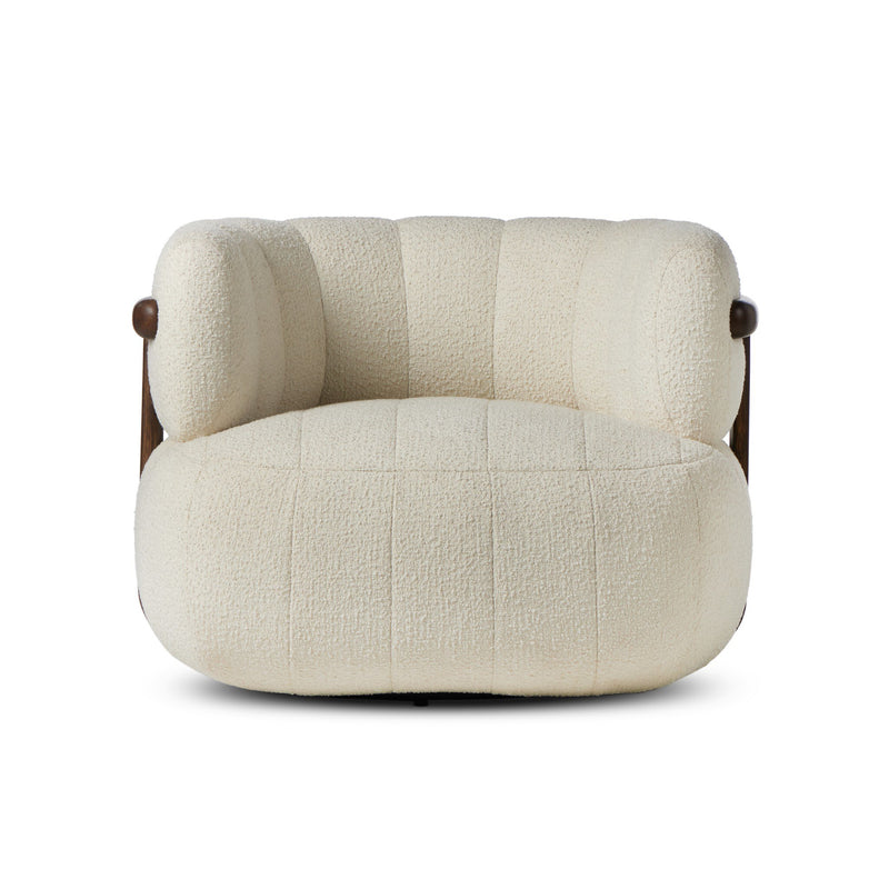 Doss Swivel Chair - Altro Snow