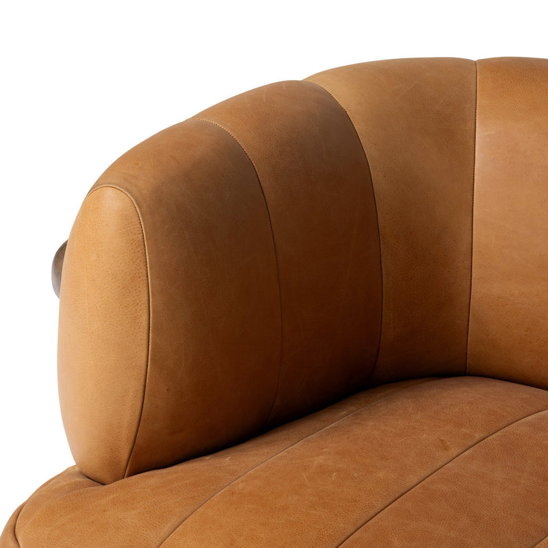 Doss Swivel Chair - Palermo Cognac