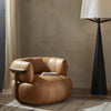 Doss Swivel Chair - Palermo Cognac