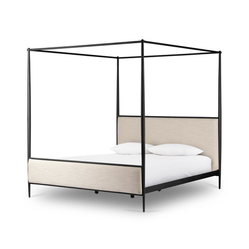 Xander Canopy Bed - Savoy Parchment