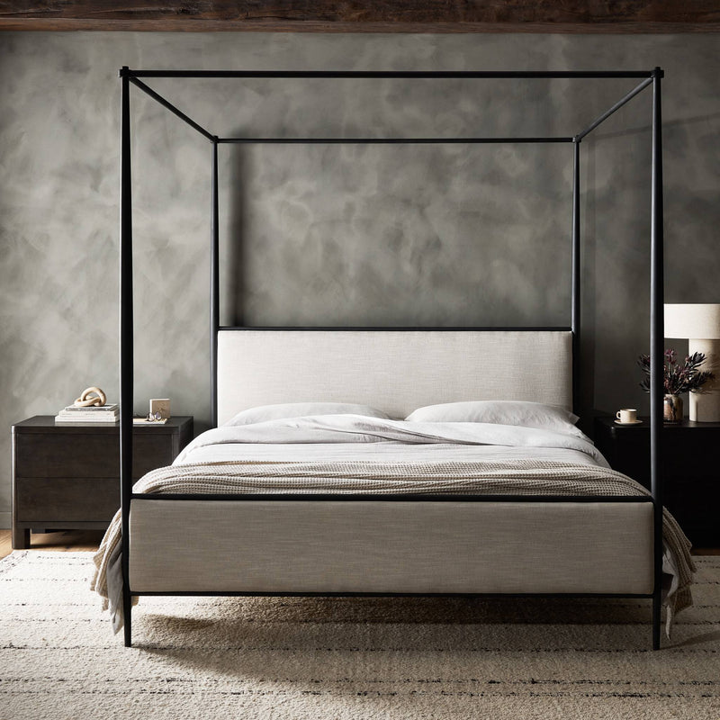 Xander Canopy Bed - Savoy Parchment